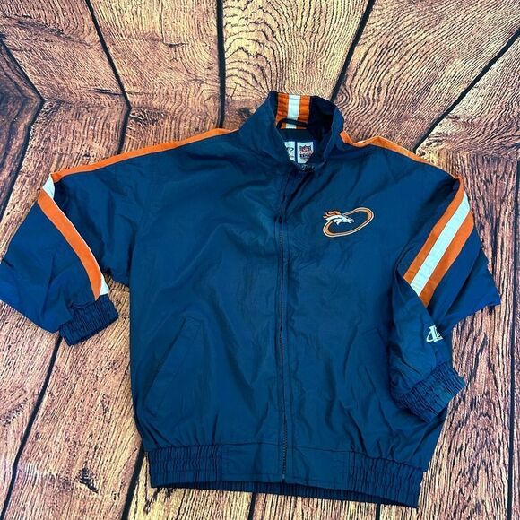 Youth Logo‎ Athletic NFL Pro Line Denver Broncos WindbreakerJacket Size M - Picture 4 of 12